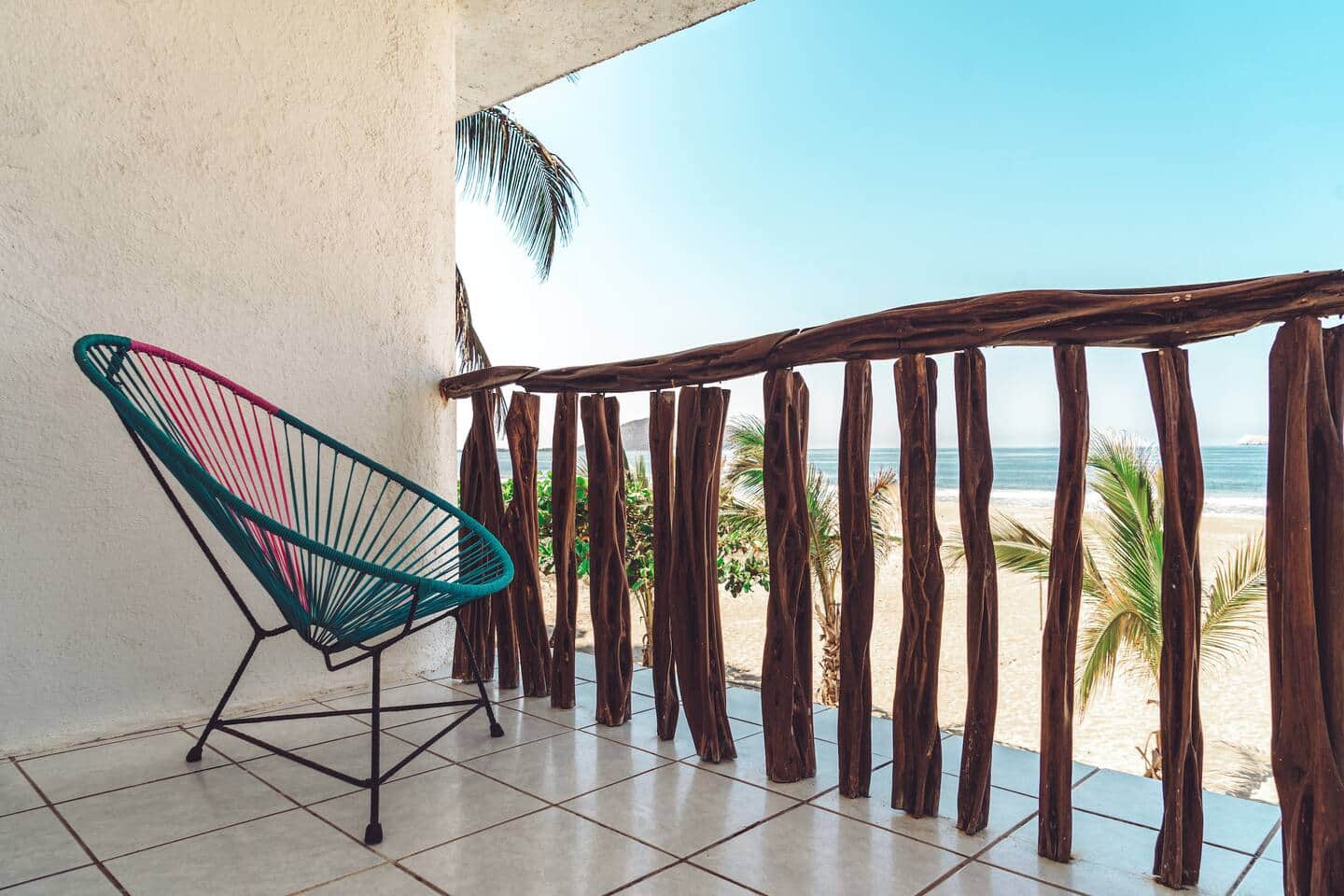 Terraza con vista al mar