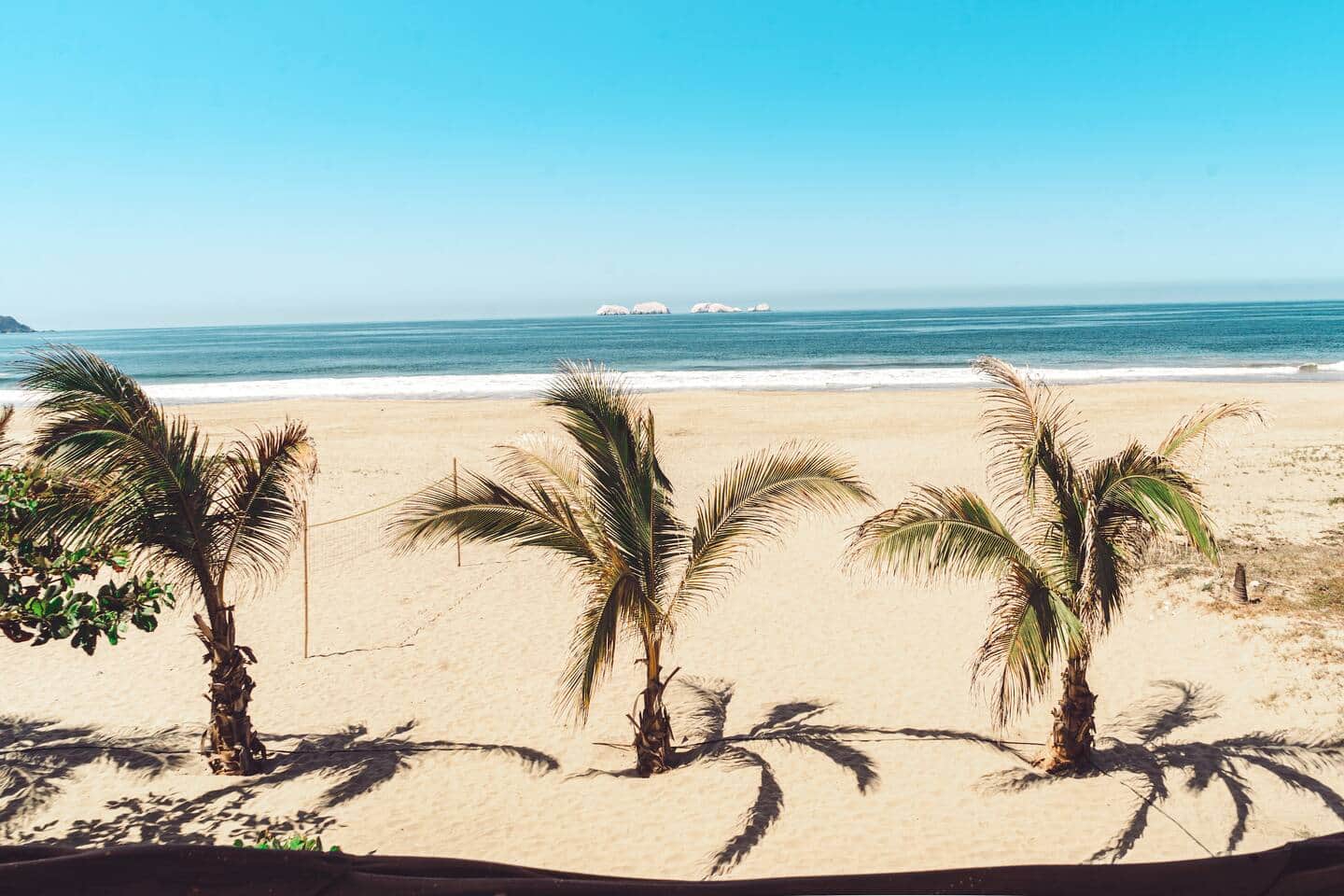 Vista a la playa desde Villas Malaki 1
